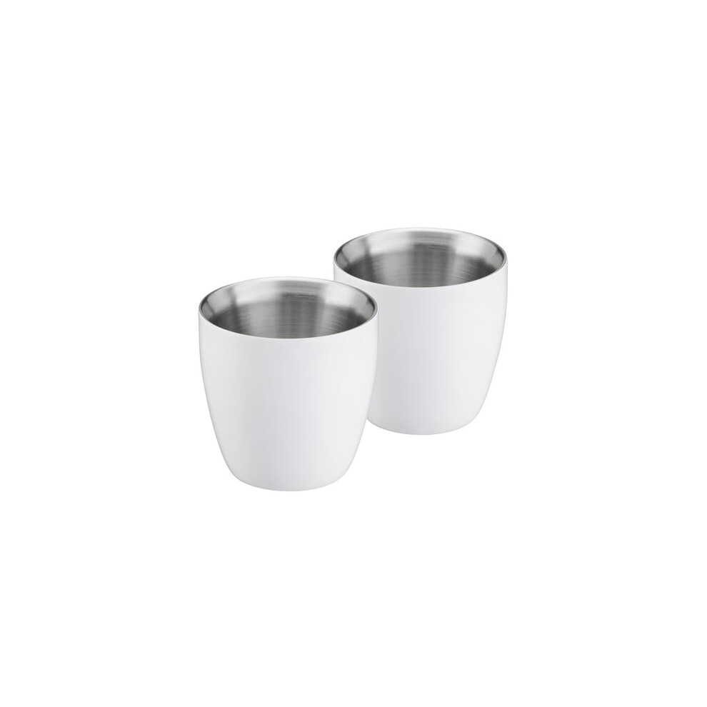 Cooks Professional Insulated Espresso Cups | Pack Of 2 | White