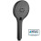 EUROSHOWERS EuroShowers WRAS Approved Self Clean Multi Spray Shower Head - Black 1