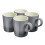 Cooks Professional Cooks Professional 4 Piece Mug Set | 350ml | Grey 2