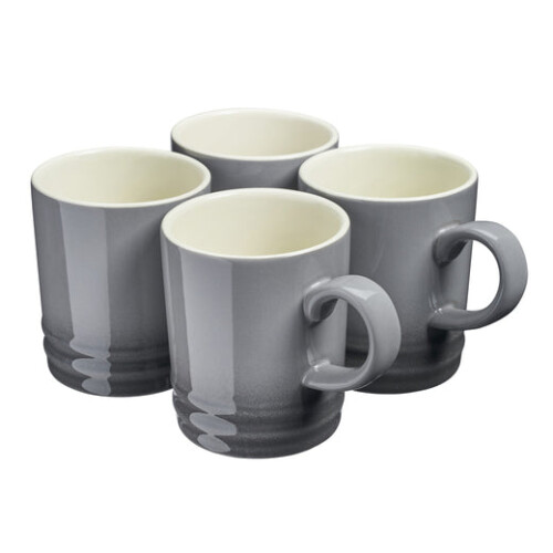 Cooks Professional Cooks Professional 4 Piece Mug Set | 350ml | Grey 1