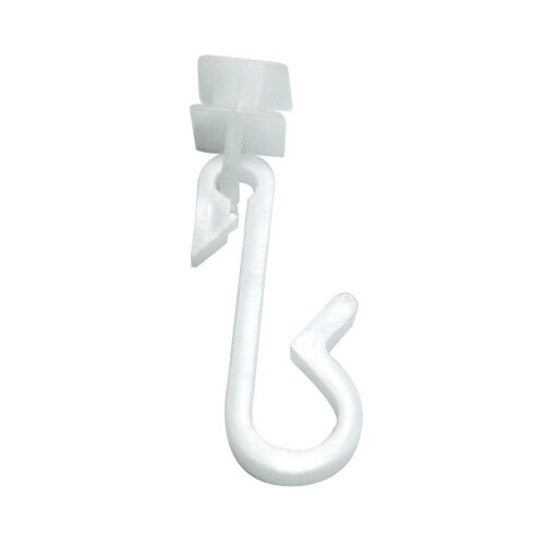 EUROSHOWERS EuroShowers Shower Curtain Track Gliders with Hooks - 12 Pack