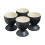 Cooks Professional Cooks Professional 4 Piece Egg Cup Set | Matt Black 2