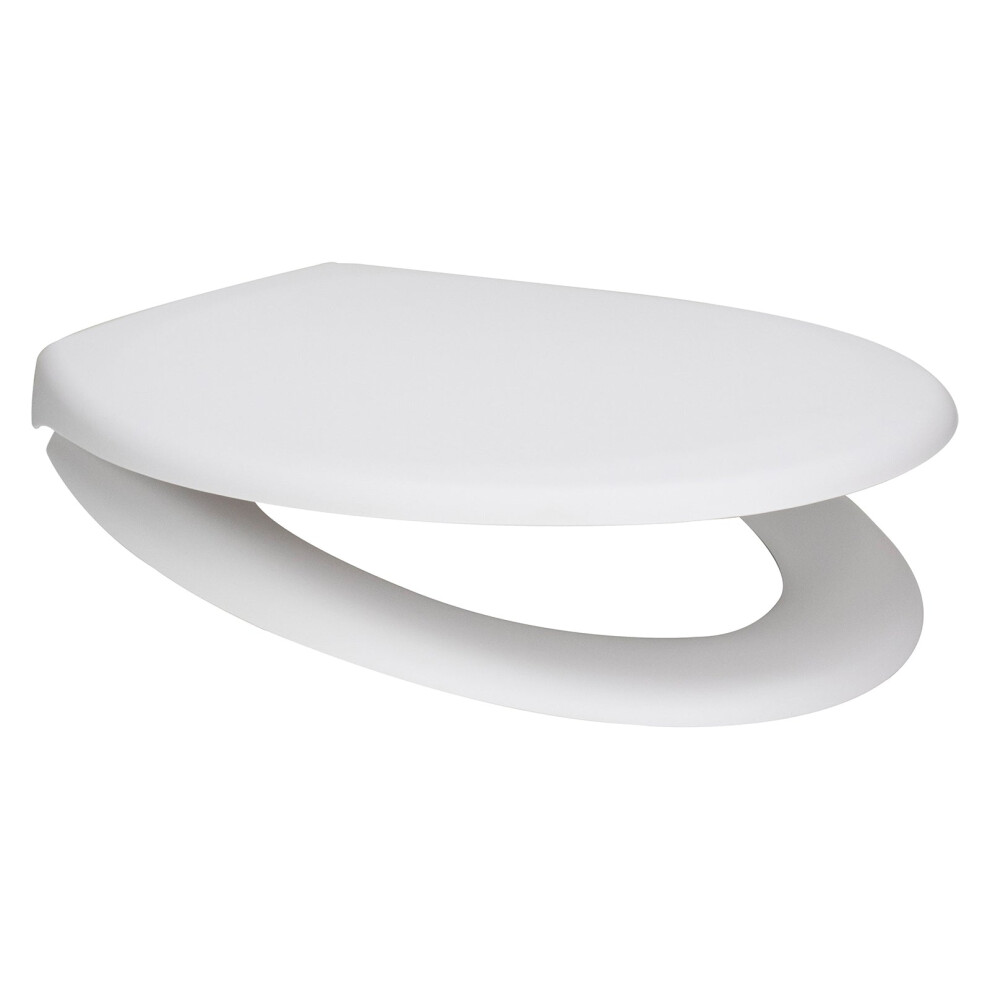 Euroshowers Rainbow Soft Matt Soft Close Toilet Seat - White