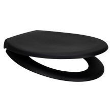 EuroShowers Rainbow Soft MATT Soft Close Toilet Seat - Black