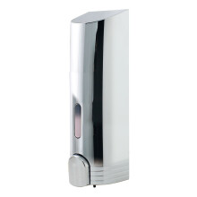 EuroShowers TALL ROUND Wall Mounted Liquid Soap Gel Dispenser (Single) - Chrome