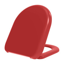 EuroShowers Rainbow D ONE Soft Close Toilet Seat - Red
