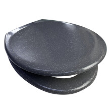 EuroShowers Anti-Bac Glitter Soft Close Toilet Seat - Grey