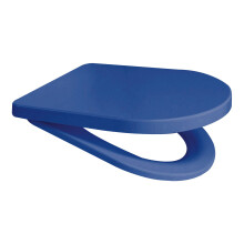 EuroShowers Rainbow Middle D STYLE Soft Close Toilet Seat - Blue