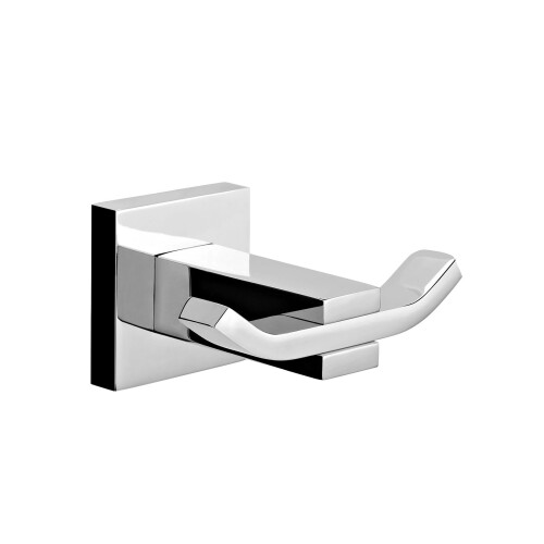 EUROSHOWERS EuroShowers Square Robe Hook - Chrome