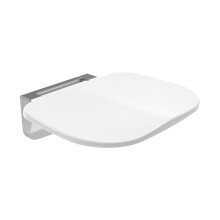 EuroShowers Wall Mounted Shower Seat - White