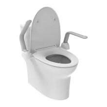 EuroShowers Toilet Support - Toilet Mounted Foldable Arms / Grab Bar Rails