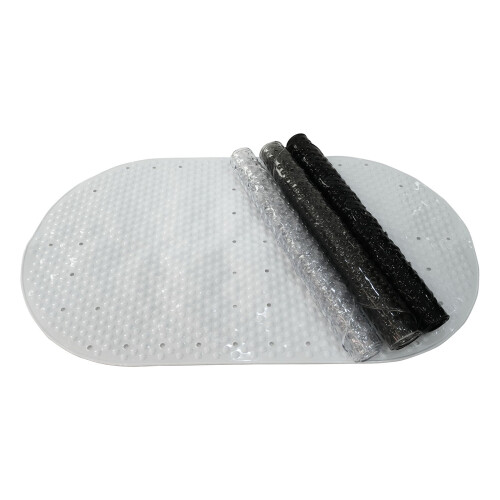 EUROSHOWERS Oval Safety Suction Bath  Mat - 69cm x 39cm White