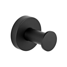 EuroShowers Round Robe Hook - Black