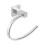 EUROSHOWERS EuroShowers Square Towel Ring - Chrome 1