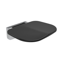 EuroShowers Wall Mounted Shower Seat - Black