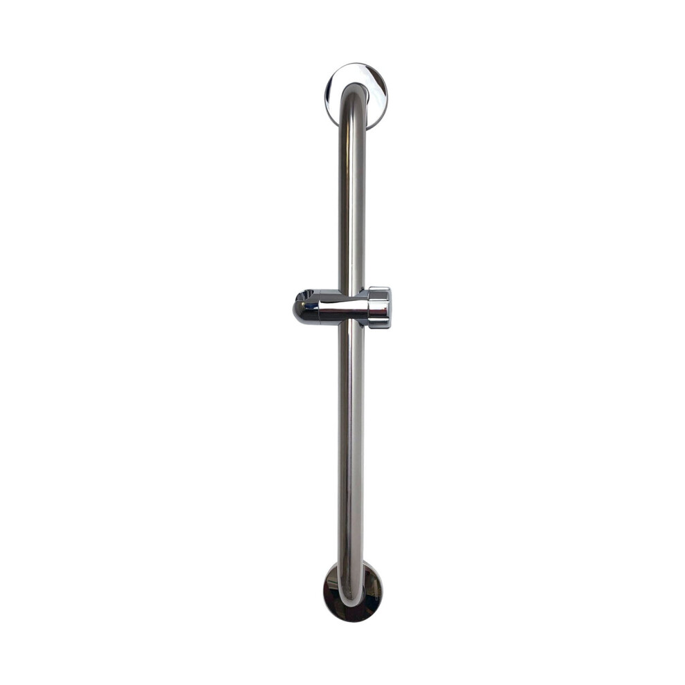 Euroshowers Rounded Stainless Steel Safety Grab Bar Slide Rail - 60Cm