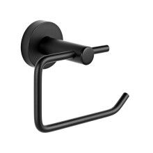 EuroShowers Round Toilet Paper Loo Roll Holder - Black