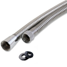 EuroShowers Easy Stainless Steel Shower Hose (150cm) - 11mm Bore