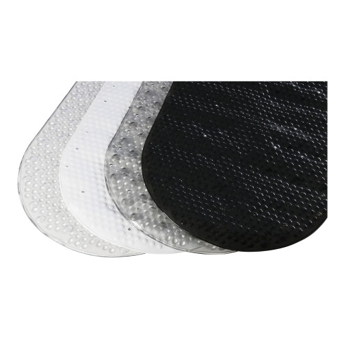 EUROSHOWERS Oval Safety Suction Bath  Mat - 69cm x 39cm Clear