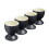 Cooks Professional Cooks Professional 4 Piece Egg Cup Set | Matt Black 1