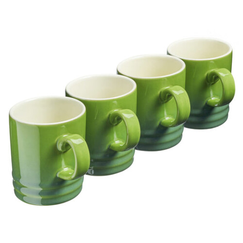 Cooks Professional Cooks Professional 4 Piece Mug Set | 350ml | Green