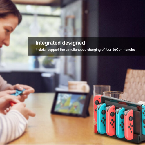 PG9186 Charging Dock for Nintendo Switch Joy-Con, ABS, White 1