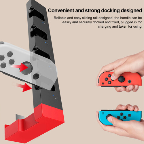 PG9186 Charging Dock for Nintendo Switch Joy-Con, ABS, White 2