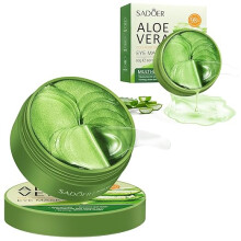60 Aloe Vera Augenmasken gegen Augenringe, geschwollene Augen und Falten