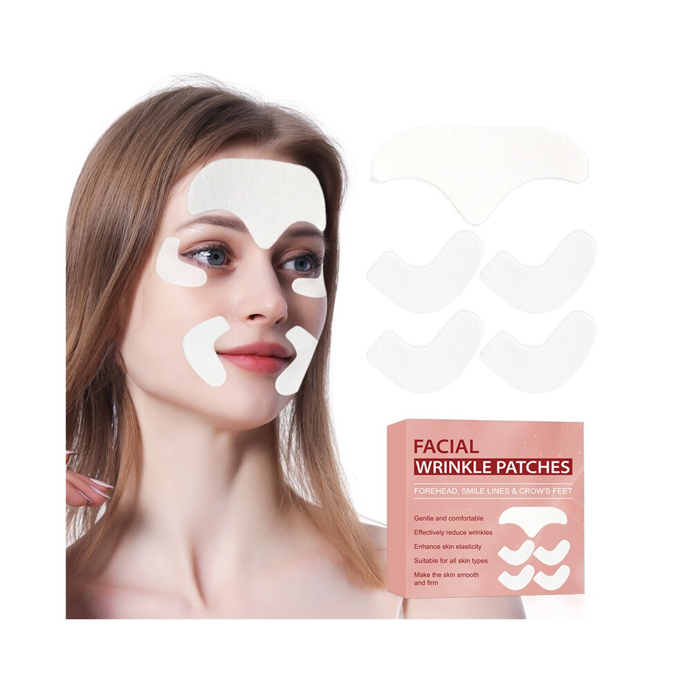 60Pcs Hydrogel Face Lifting Patches, Target Frown Lines, Forehead & Chin Wrinkles