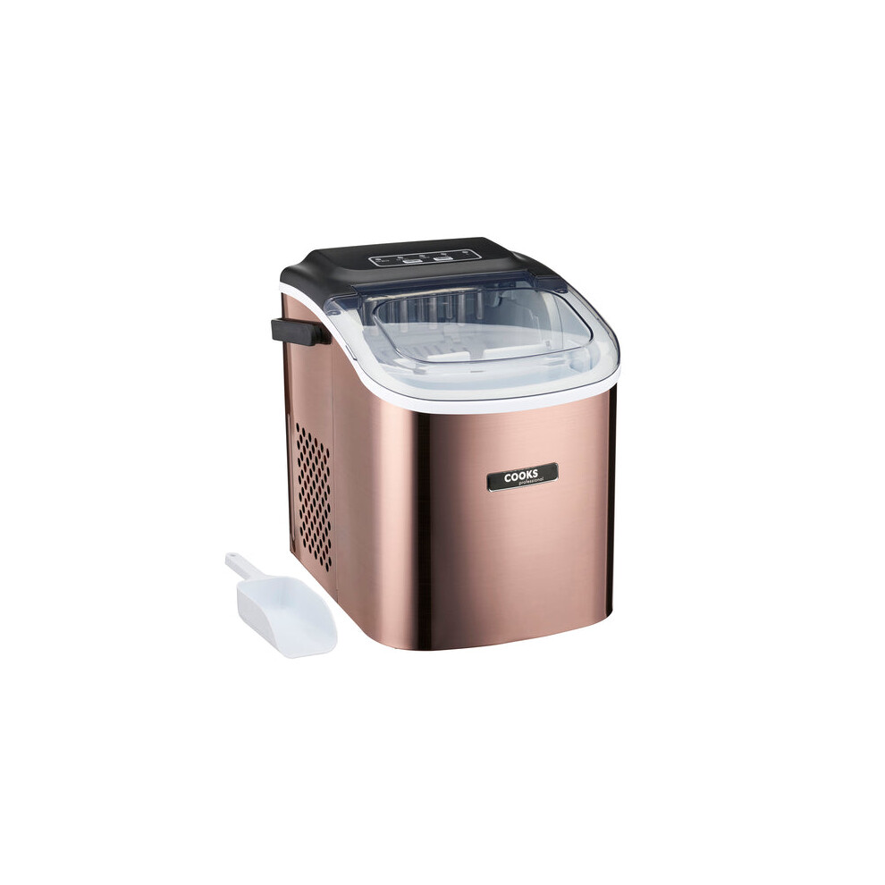 Cooks Professional 1.3L Ice Maker | 12Kg / 24H |Copper