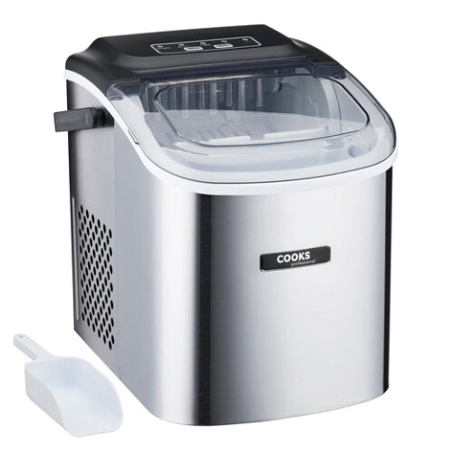 Cooks Professional Cooks Professional 1.3L Ice Maker | 12kg / 24h | Silver