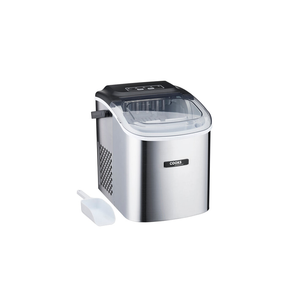 Cooks Professional 1.3L Ice Maker | 12Kg / 24H | Silver