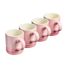 Cooks Professional 4 Piece Espresso Cup Set | Pink
