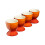 Cooks Professional Cooks Professional 4 Piece Egg Cup Set | Orange 1