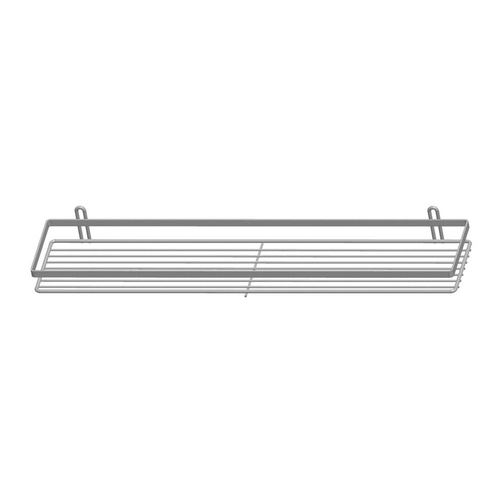 Euroshowers Stainless Steel Chrome Plated Long Shelf Rectangular Basket / Caddy