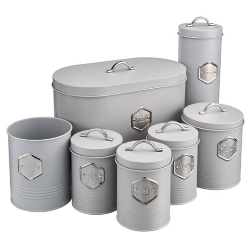 Cooks Professional Cooks Professional 7 Piece Kitchen Storage Set | Grey / Silver