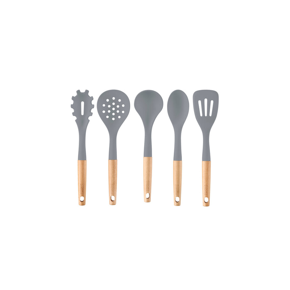 Cooks Professional 5 Piece Silicone Utensil Set | Grey