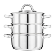 Cooks Professional 3 Tier Stainless Steel Steamer | 20cm