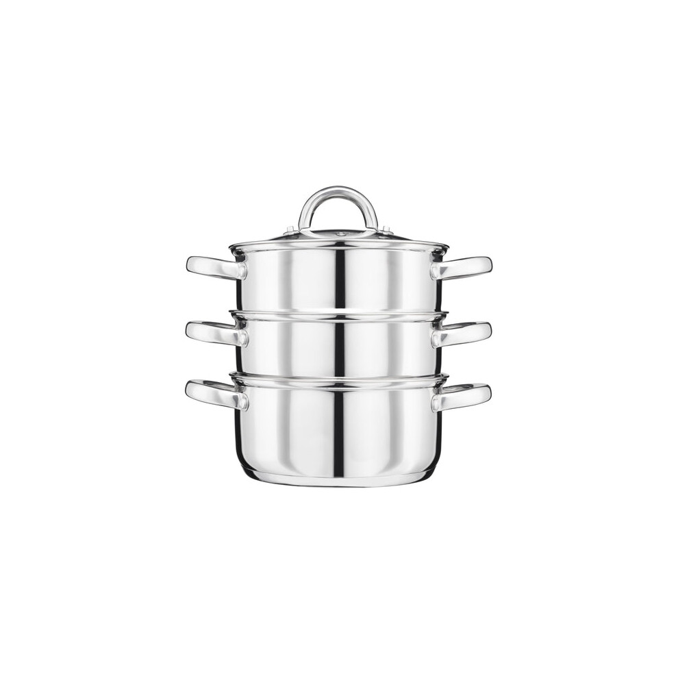 Cooks Professional 3 Tier Stainless Steel Steamer | 20Cm