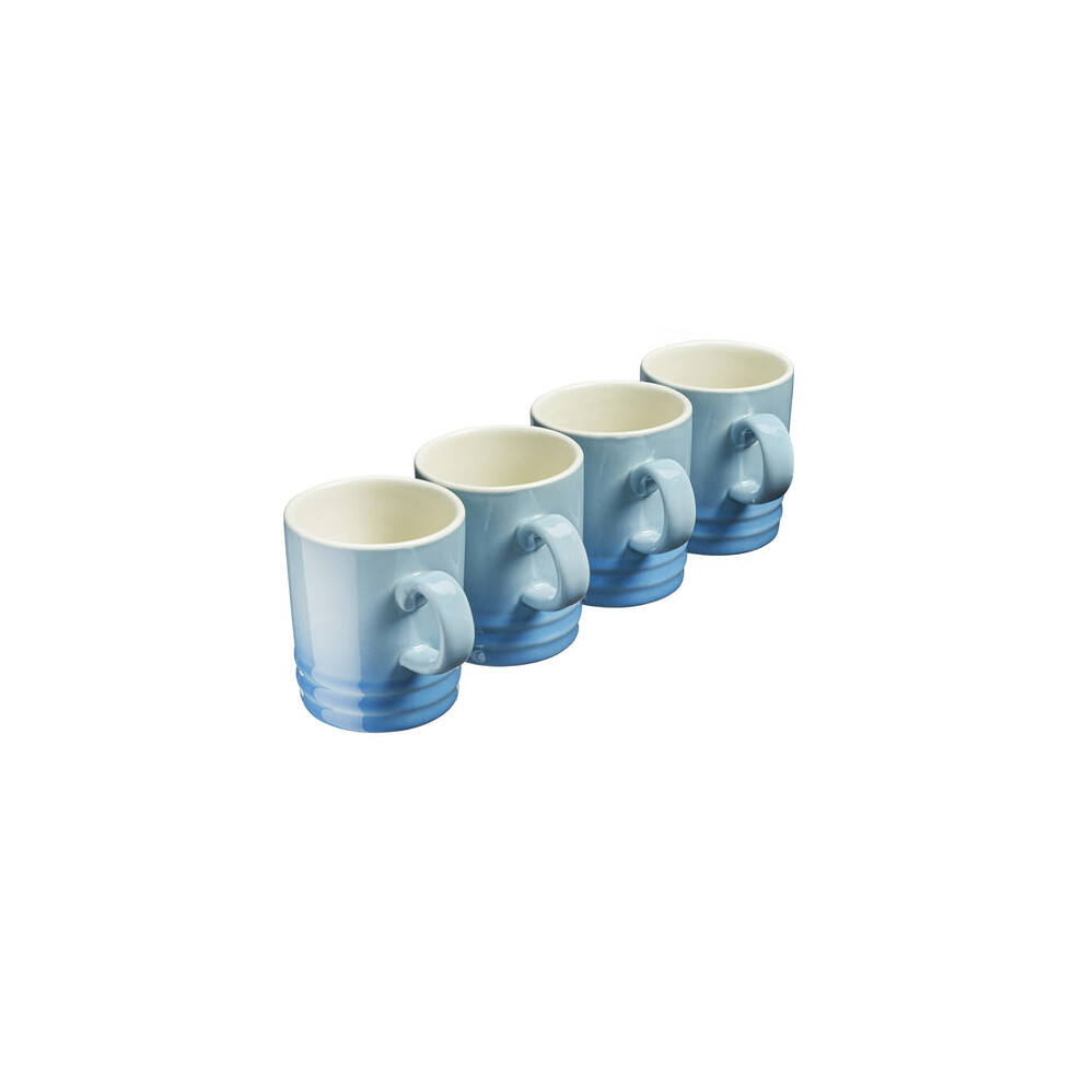 Cooks Professional 4 Piece Mug Set | 350Ml | Blue