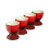 Cooks Professional Cooks Professional 4 Piece Egg Cup Set | Red 1