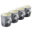 Cooks Professional Cooks Professional 4 Piece Mug Set | 350ml | Grey 1