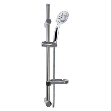 EuroShowers SilverSpray Shower Head, Hose, Rail and Riser Shower Set