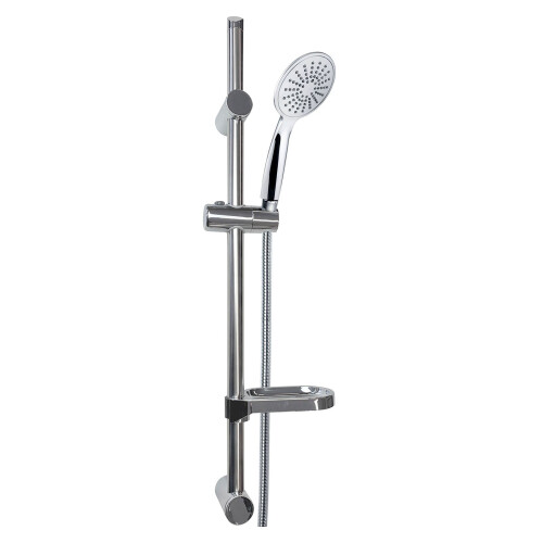 EUROSHOWERS EuroShowers SilverSpray Shower Head, Hose, Rail and Riser Shower Set