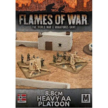 Afrika Korps 8.8cm Heavy AA Platoon (Plastic, x2) - Tabletop Miniatures Wargame