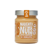 NAUGHTY NUTS Bio Peanut Butter Salted Caramel | Vegan peanut butter | 100% Natural | Without palm oil & sugar | Ideal as a topping for muesli 250 g