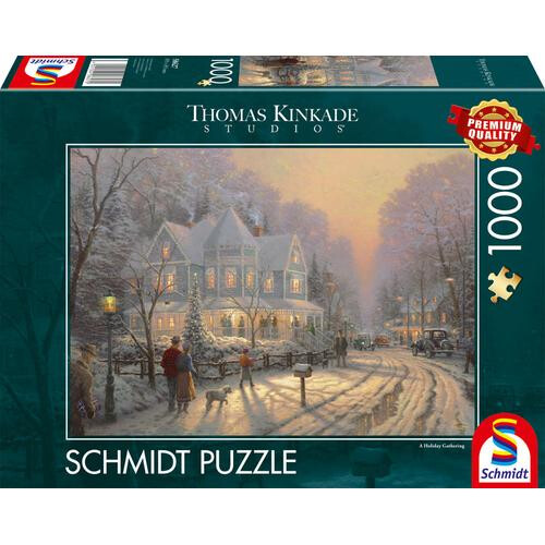 Asmodee Thomas Kinkade: A Holiday Gathering (1000 Pieces) - Board Game