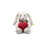 Steiff Hoppie rabbit Love 16 light gray - Plush Soft Toy 1