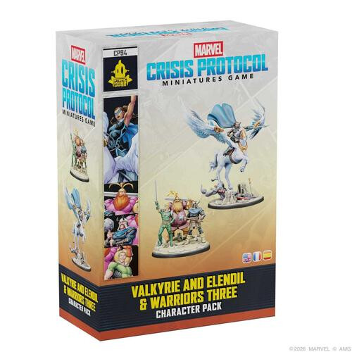 Asmodee Marvel: Crisis Protocol Valkyrie on Aragon & Warriors Three - Board Game