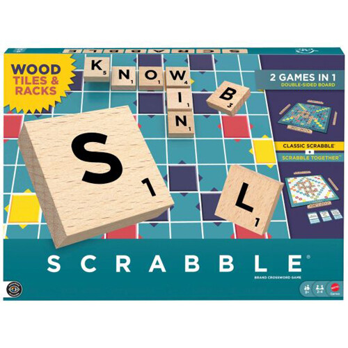 Asmodee Scrabble (Wood Refresh) - Board Game